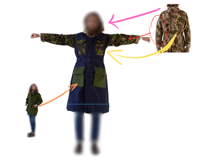 Second design iteration of the overcoat