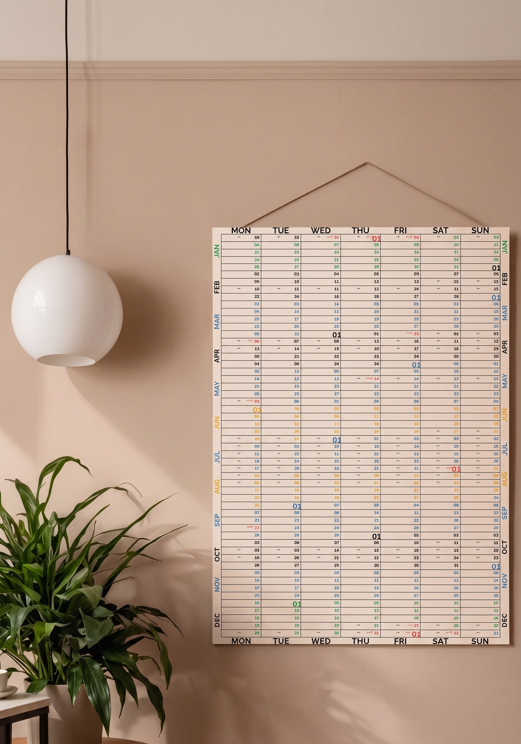 The 2026 edition of the lin-yearly calendar